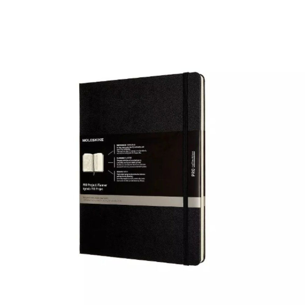 NWT Moleskine Undated Pro Project Planner 7.5 x 10 XL Agenda Calendar Notebook